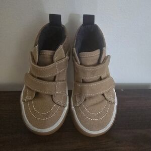 Brown Kids Shoes with Velcro Straps